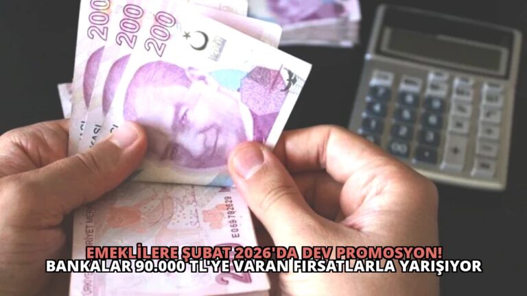 Emeklilere Şubat 2026’da Dev Promosyon! Bankalar 90.000 TL’ye Varan Fırsatlarla Yarışıyor