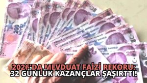 2026’da Mevduat Faizi Rekoru: 32 Günlük Kazançlar Şaşırttı!