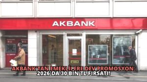 Akbank’tan Emeklilere Dev Promosyon: 2026’da 30 Bin TL Fırsatı!