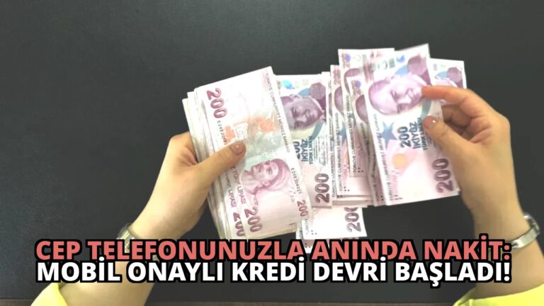 Cep Telefonunuzla Anında Nakit: Mobil Onaylı Kredi Devri Başladı!